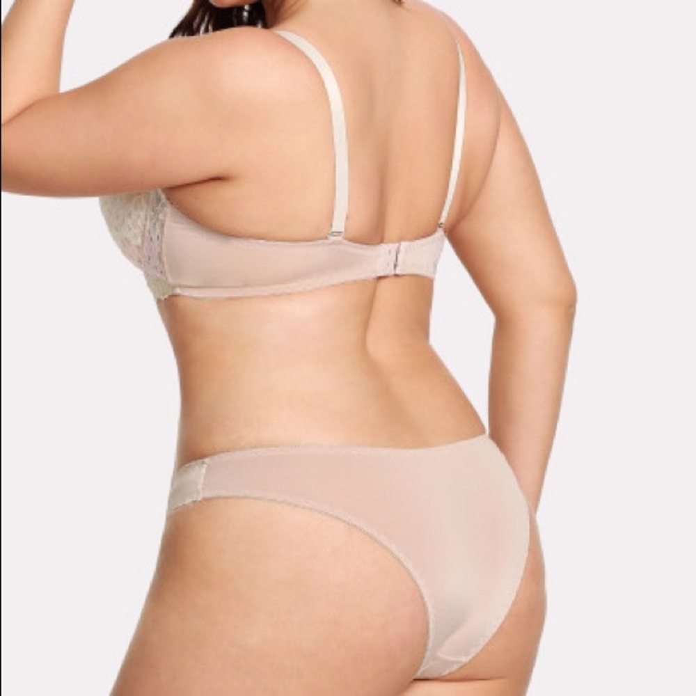➕🆕Apricot & lace bra and panty set plus size - Picture 4 of 6